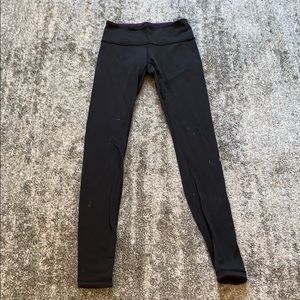 Reversible black/purple Lululemon Leggings. Worn.